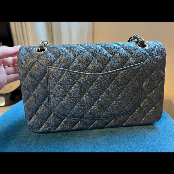 Chanel classic iridescent Dark gray 25 series. Very good condition - Picture 5 of 16
